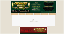 Desktop Screenshot of chavezmexicancafe.com