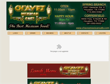Tablet Screenshot of chavezmexicancafe.com
